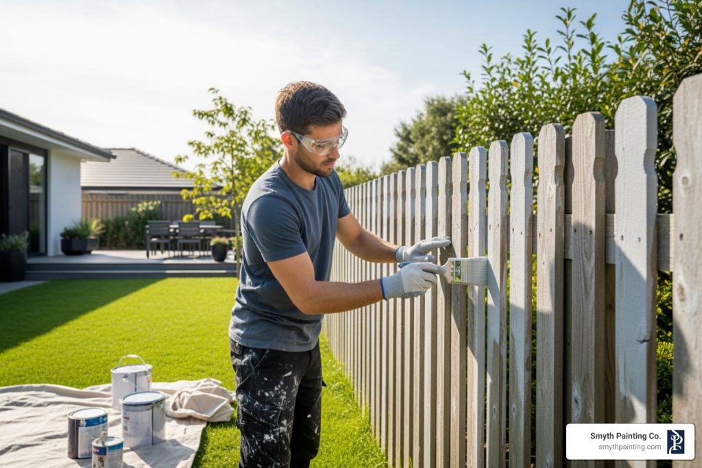 fence painting services