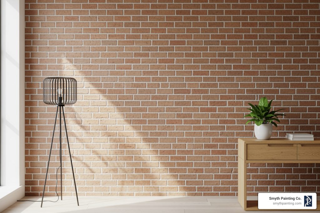 refinishing interior brick wall