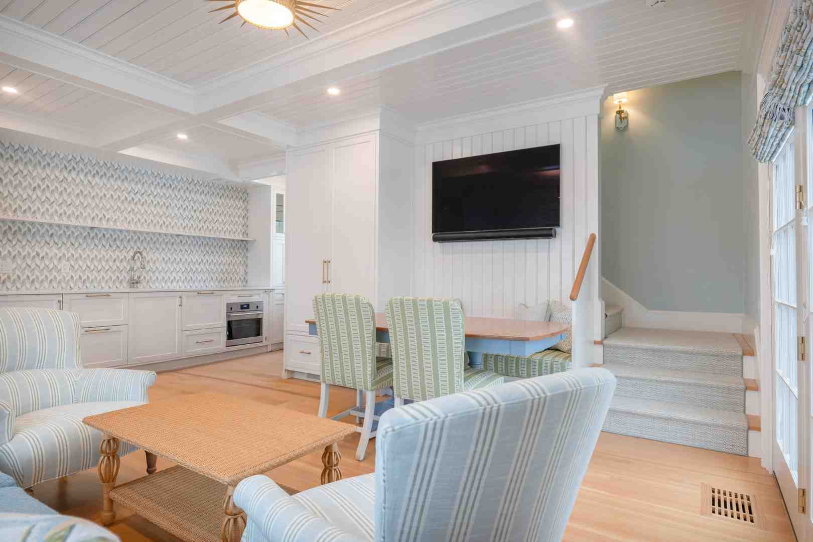 interior room painting Rhode Island living room coastal New England light - interior room painting